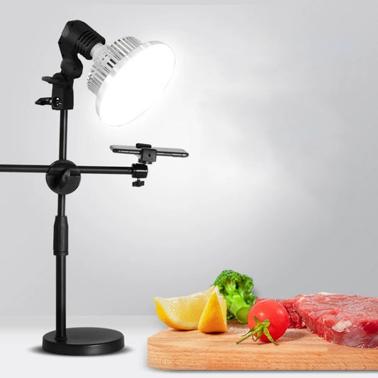 80W 120mm  Mushroom Fill Light + Desktop Overhead Photography Stand Kit for Photo/Video - Selfie Light by buy2fix | Online Shopping UK | buy2fix