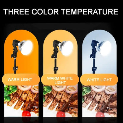 90W 155mm  Mushroom Fill Light + Desktop Overhead Photography Stand Kit for Photo/Video - Selfie Light by buy2fix | Online Shopping UK | buy2fix