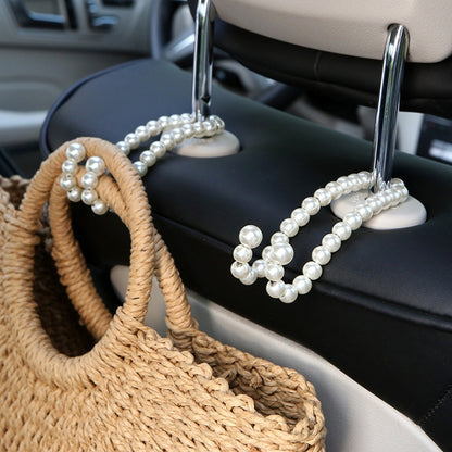 Stainless Steel Pearl Multifunctional Car Seat Back Hook(Parallel Pearl) by buy2fix