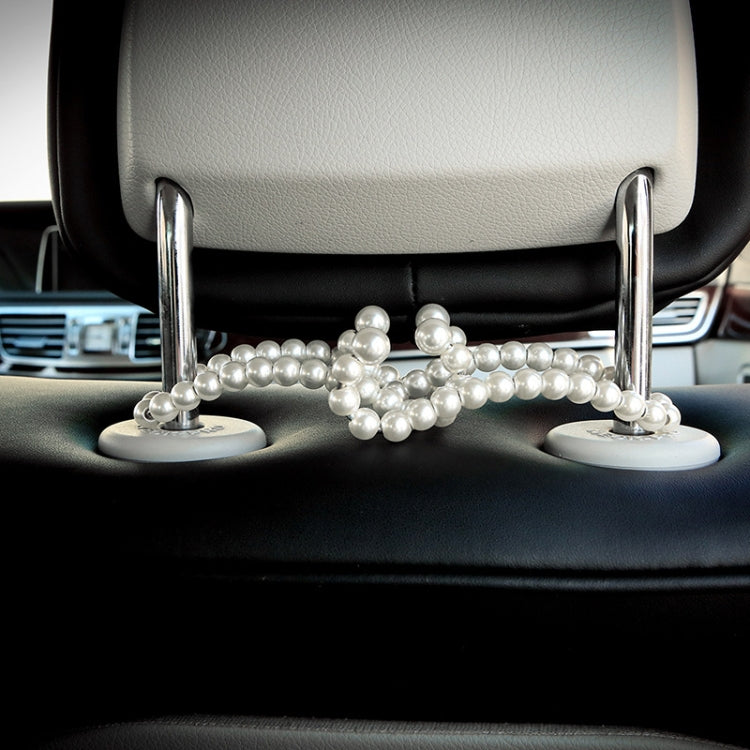 Stainless Steel Pearl Multifunctional Car Seat Back Hook(Parallel Pearl) by buy2fix