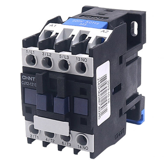 CHNT CJX2-1201 12A 220V Silver Alloy Contacts Multi-Purpose Single-Phase AC Contactor - Relays by CHNT | Online Shopping UK | buy2fix