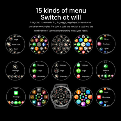 R6 1.32-Inch TWS 2-In-1 Bluetooth Headset Smart Watch, Heart Rate / Blood Oxygen Monitoring(Black Steel) by buy2fix