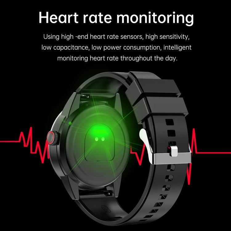 R6 1.32-Inch TWS 2-In-1 Bluetooth Headset Smart Watch, Heart Rate / Blood Oxygen Monitoring(Black Steel) by buy2fix