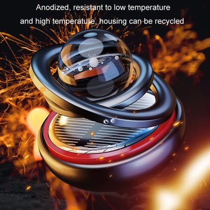 Interstellar Vast Solar Rotating Car Aromatherapy Ornaments, Color: Black by buy2fix