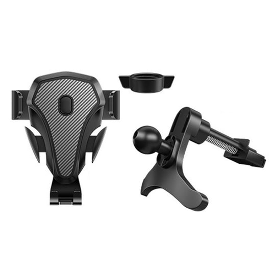 Carbon Fiber Automotive Phone Holder Car Navigation Bracket Telescopic Model, Specification: Air Outlet(Love Model) by buy2fix