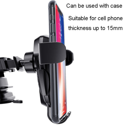 Carbon Fiber Automotive Phone Holder Car Navigation Bracket Telescopic Model, Specification: 2 In 1(Love Model) by buy2fix