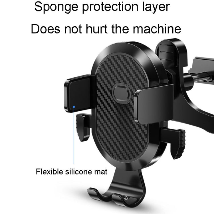 Carbon Fiber Automotive Phone Holder Car Navigation Bracket Telescopic Model, Specification: 2 In 1(Love Model) by buy2fix