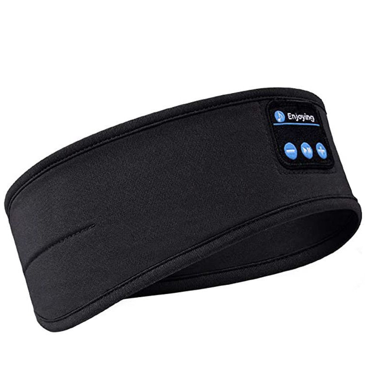 Sleep Bluetooth Bandana Headband Wireless Music Sport Headband Built-in Sleep Music Eye Mask(Black) by buy2fix