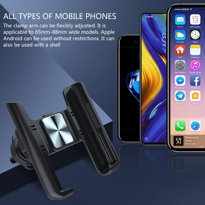 Car Air Outlet Rotatable Snap-on Base Mobile Phone Navigation Bracket(Silver) by buy2fix