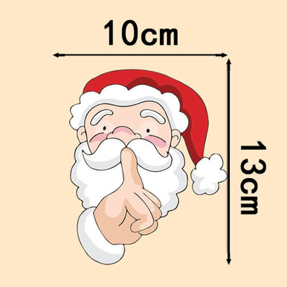 Santa Claus Elk Car Window Decorative Stickers Car Side Window Bumper Decal, Model: C Model 13 x 10cm by buy2fix