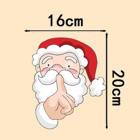 Santa Claus Elk Car Window Decorative Stickers Car Side Window Bumper Decal, Model: C Model 20 x 16cm - Decorative Sticker by buy2fix | Online Shopping UK | buy2fix
