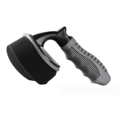 Durable Car Tire Waxing Curved Sponge Brush(Sponge+Handle) - Polishing Machine & Accessories by buy2fix | Online Shopping UK | buy2fix