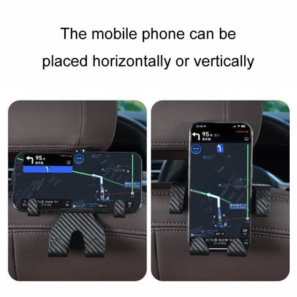 Car Storage Hook Rear Seat Invisible Multi-function Mobile Phone Holder(Black) by buy2fix