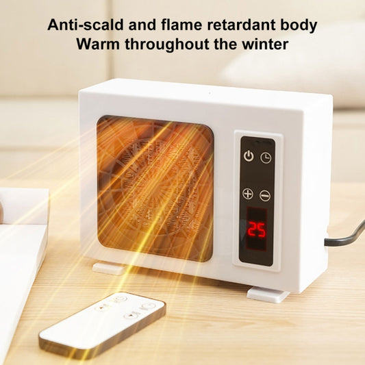 600W Desktop Electric Heater PTC Fast Heating Energy Saving Warm Fan Without Remote Control(EU Plug) - Electric Heaters by buy2fix | Online Shopping UK | buy2fix