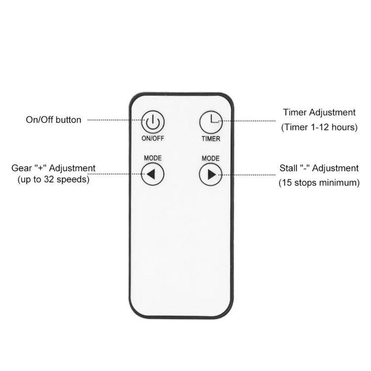 600W Desktop Electric Heater PTC Fast Heating Energy Saving Warm Fan With Remote Control(US Plug) - Electric Heaters by buy2fix | Online Shopping UK | buy2fix