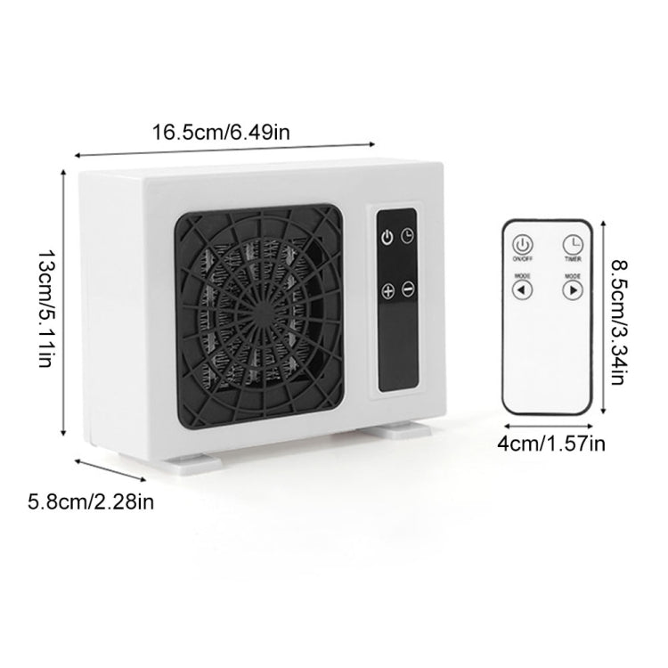 600W Desktop Electric Heater PTC Fast Heating Energy Saving Warm Fan Without Remote Control(EU Plug) - Electric Heaters by buy2fix | Online Shopping UK | buy2fix
