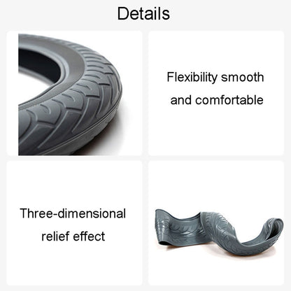 For 36cm-40cm Diameter Steering Wheel Car Silicone Protective Cover Wear Resistant Non-Slip Tire Pattern Driving Grip Sleeve(Gray) by buy2fix