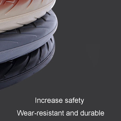 For 36cm-40cm Diameter Steering Wheel Car Silicone Protective Cover Wear Resistant Non-Slip Tire Pattern Driving Grip Sleeve(Gray) by buy2fix