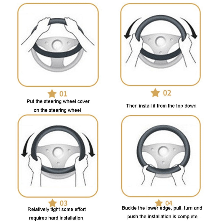 Car Mesh Steering Wheel Cover Breathable Elasticized Handle Sleeve, Size: 38cm(Blue) by buy2fix