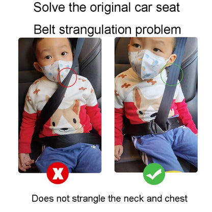 Car Seat Belt Adjuster Child Anti Strangler Neck Seat Fixed Limiter(Pistol Color) by buy2fix