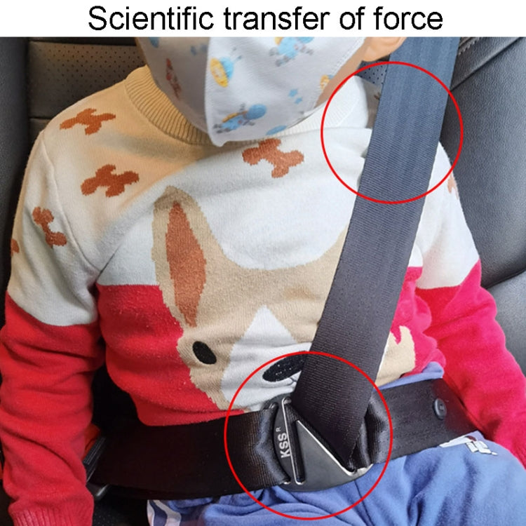 Car Seat Belt Adjuster Child Anti Strangler Neck Seat Fixed Limiter(Pistol Color) by buy2fix