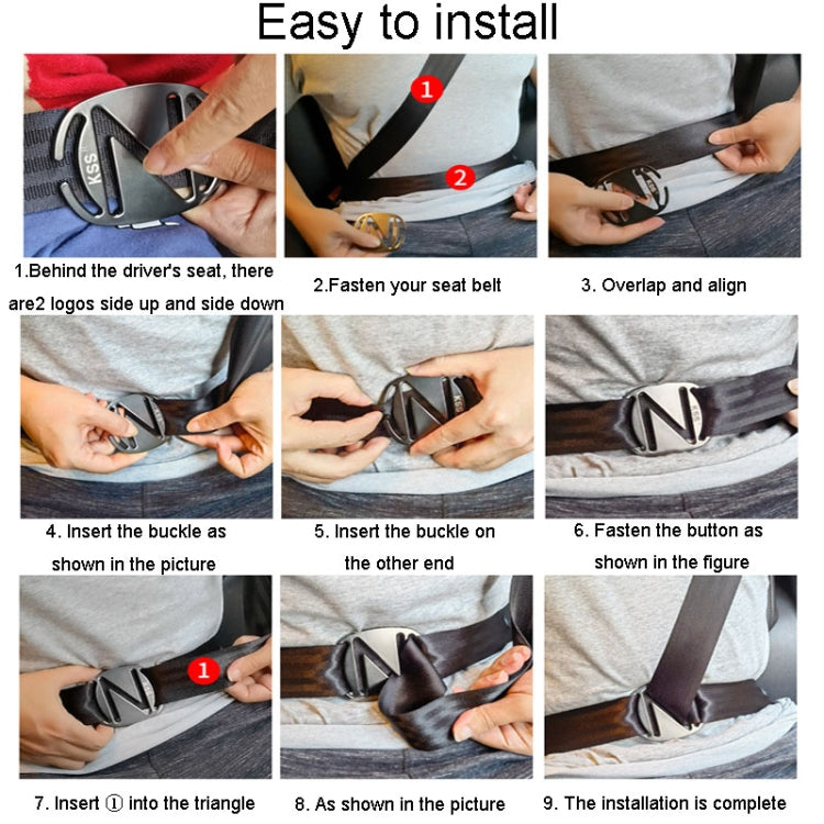 Car Seat Belt Adjuster Child Anti Strangler Neck Seat Fixed Limiter(Pistol Color) by buy2fix