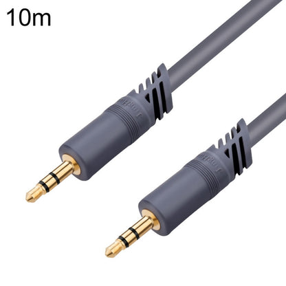 JINGHUA A240 3.5mm Male To Male Audio Cable Cell Phone Car Stereo Microphone Connection Wire, Size: 10m(Gray) - Microphone Audio Cable & Connector by JINGHUA | Online Shopping UK | buy2fix