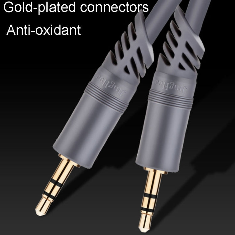 JINGHUA A240 3.5mm Male To Male Audio Cable Cell Phone Car Stereo Microphone Connection Wire, Size: 3m(Gray) - Microphone Audio Cable & Connector by JINGHUA | Online Shopping UK | buy2fix