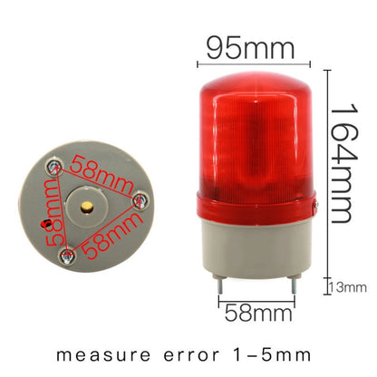LED Rotating Warning Light Audible Alarm Light(Red) - Warning Lights by buy2fix | Online Shopping UK | buy2fix