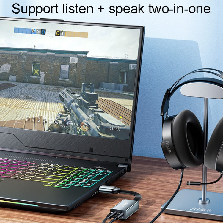JINGHUA Z169A USB To AV Sound Card With Cable Converter Computer Host To 3.5 Audio Port Adapter - Live Sound Effects Processors by JINGHUA | Online Shopping UK | buy2fix