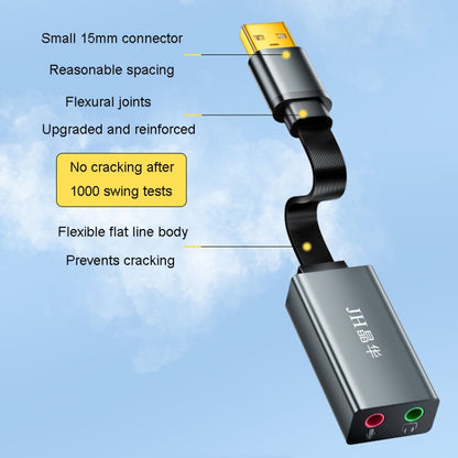 JINGHUA Z169A USB To AV Sound Card With Cable Converter Computer Host To 3.5 Audio Port Adapter - Live Sound Effects Processors by JINGHUA | Online Shopping UK | buy2fix