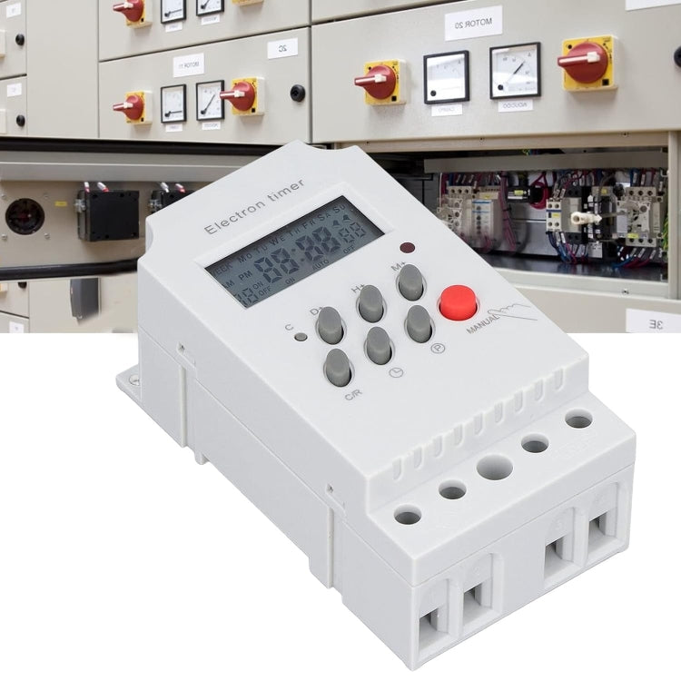 220V 25A Microcomputer Time Control Switch Time Control Timer - Smart Switch by buy2fix | Online Shopping UK | buy2fix