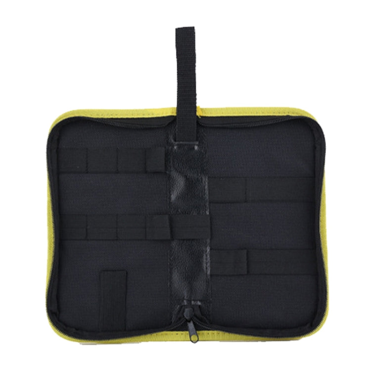 24.5 x 12 x 5cm Soldering Iron Oxford Cloth Tool Bag Electronic Accessories Tool Bag(Middle Yellow) - Storage Bags & Boxes by buy2fix | Online Shopping UK | buy2fix