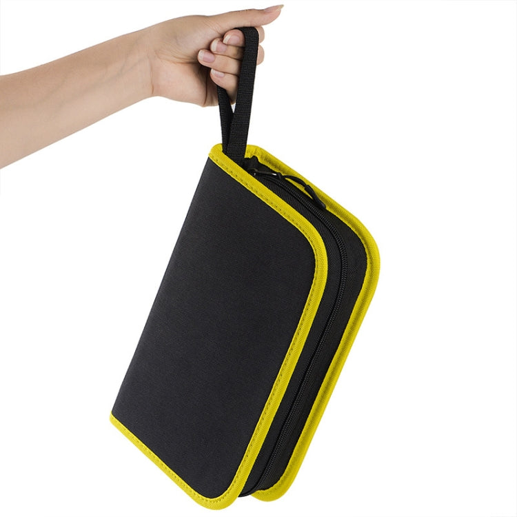 24.5 x 12 x 5cm Soldering Iron Oxford Cloth Tool Bag Electronic Accessories Tool Bag(Middle Yellow) - Storage Bags & Boxes by buy2fix | Online Shopping UK | buy2fix