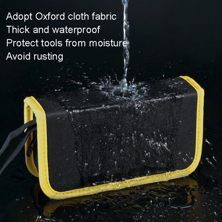 24.5 x 12 x 5cm Soldering Iron Oxford Cloth Tool Bag Electronic Accessories Tool Bag(Middle Yellow) - Storage Bags & Boxes by buy2fix | Online Shopping UK | buy2fix
