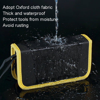 24.5 x 12 x 5cm Soldering Iron Oxford Cloth Tool Bag Electronic Accessories Tool Bag(Middle Yellow) - Storage Bags & Boxes by buy2fix | Online Shopping UK | buy2fix