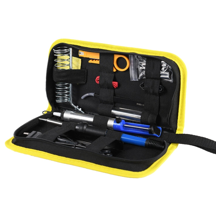 24.5 x 12 x 5cm Soldering Iron Oxford Cloth Tool Bag Electronic Accessories Tool Bag(Middle Yellow) - Storage Bags & Boxes by buy2fix | Online Shopping UK | buy2fix