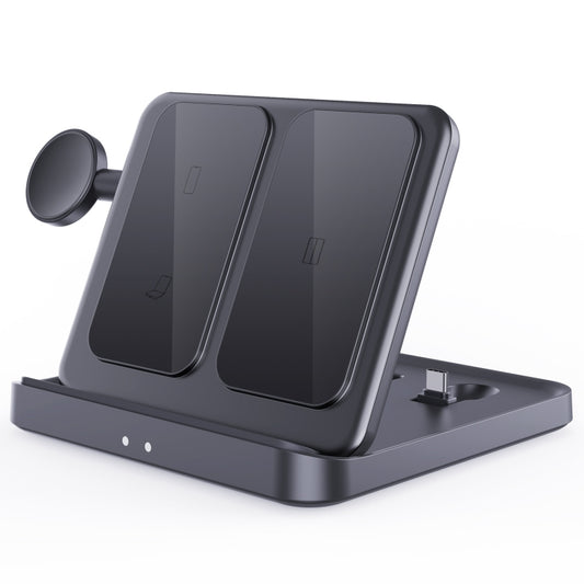 3 In 1 Wireless Charger For Samsung Galaxy Z Fold Mobile Phone Earphones & Smart Watches(Black) - Wireless Charger by buy2fix | Online Shopping UK | buy2fix