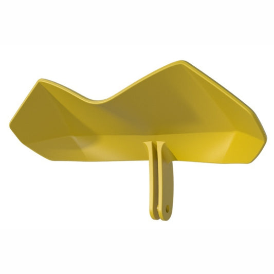 Motorcycle Mobile Phone Holder Sun & Rain Protection Expanded Deflector Wing, Color: Lemon Yellow - Holder by buy2fix | Online Shopping UK | buy2fix