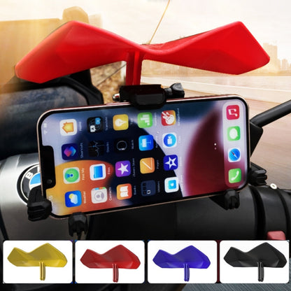 Motorcycle Mobile Phone Holder Sun & Rain Protection Expanded Deflector Wing, Color: Red - Holder by buy2fix | Online Shopping UK | buy2fix