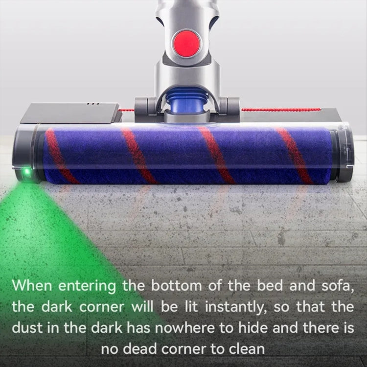 Vacuum Cleaner Floor Brush Head With Green Light For Dyson V7 V8 V10 V11 - For Dyson Accessories by buy2fix | Online Shopping UK | buy2fix