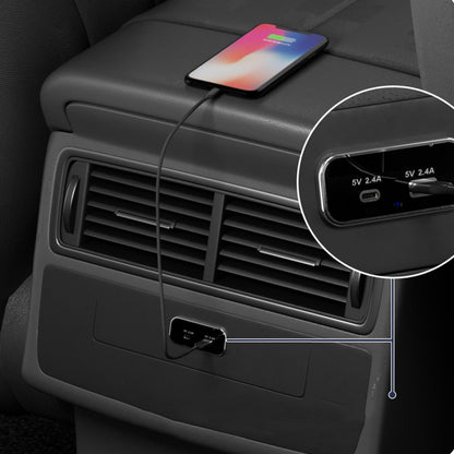 USB Dual-port Multi-function Fast Charging Car Modification Charger(UCC-316A AC4.8A) - DIY Modified Charger by buy2fix | Online Shopping UK | buy2fix
