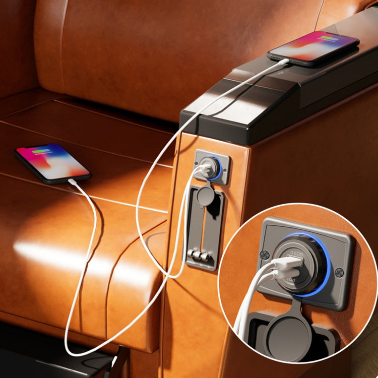 Car Ship Modified Waterproof USB Socket Charger, Model: UCC-350 QC+PD Fast Charge 30W - DIY Modified Charger by buy2fix | Online Shopping UK | buy2fix