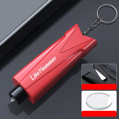 Multifunctional Vehicle Safety Hammer Emergency Window Breaker(Red) by buy2fix