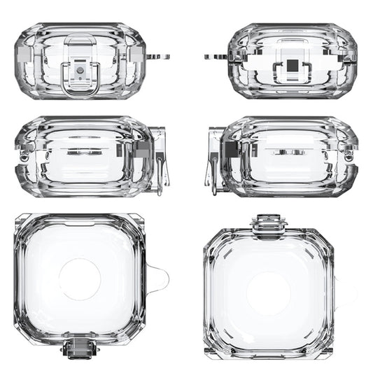 For Samsung Galaxy Buds Live/Pro/2 Magnetic Switch Bluetooth Earphone Protective Cover(Transparent) - Samsung Earphone Case by buy2fix | Online Shopping UK | buy2fix
