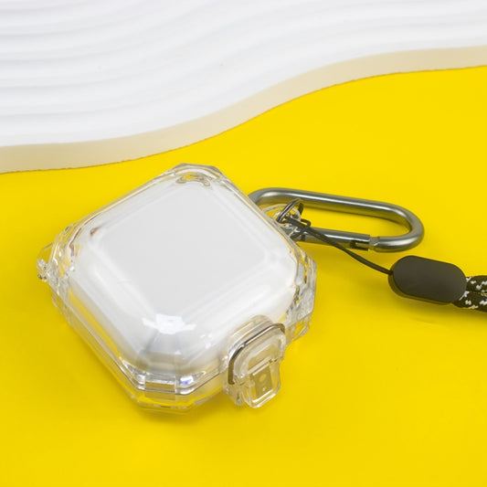For Samsung Galaxy Buds Live/Pro/2 Magnetic Switch Bluetooth Earphone Protective Cover(Transparent) - Samsung Earphone Case by buy2fix | Online Shopping UK | buy2fix