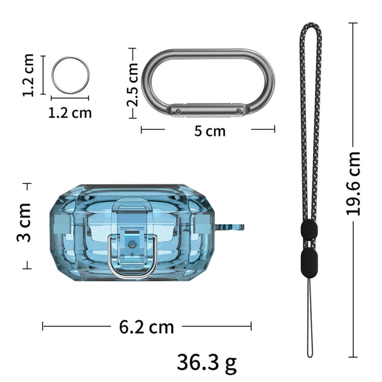 For Samsung Galaxy Buds Live/Pro/2 Magnetic Switch Bluetooth Earphone Protective Cover(Blue) - Samsung Earphone Case by buy2fix | Online Shopping UK | buy2fix