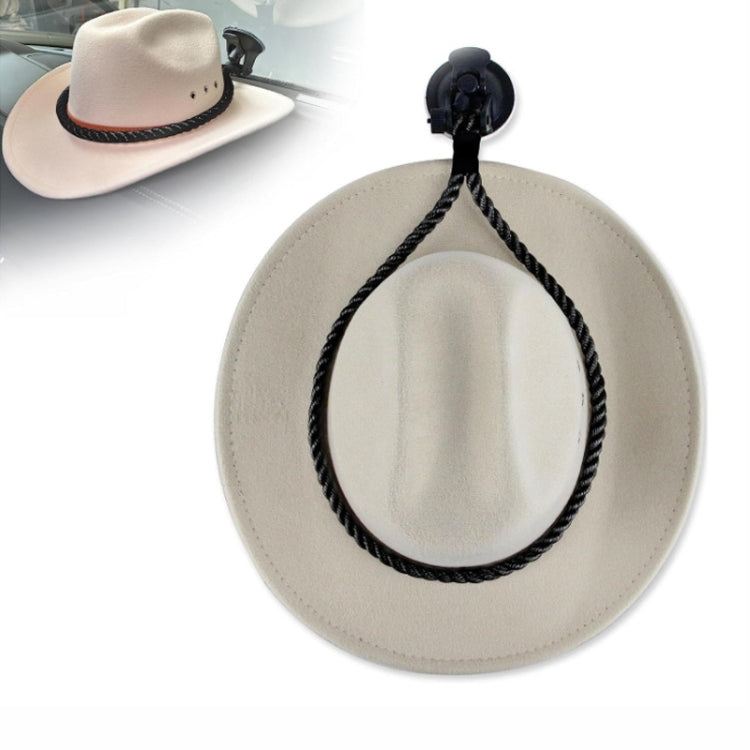 Car Cowboy Hat Rack Home Door Rear Hat Hook Holder, Color: Black by buy2fix