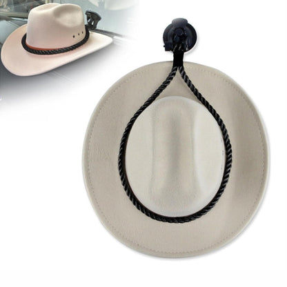 Car Cowboy Hat Rack Home Door Rear Hat Hook Holder, Color: Black by buy2fix