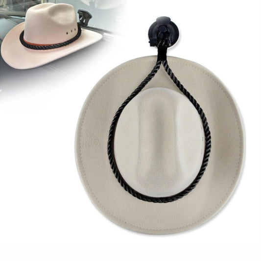 Car Cowboy Hat Rack Home Door Rear Hat Hook Holder, Color: Black by buy2fix
